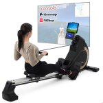 Hop - sport rameur dappartement pliable hs - 095r spike roue dinertie 16kg cran lcd 16 niveaux de rsistance ...