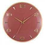 Horloge murale - karlsson - sienna glow - rouge - m�tal - �l�gance chic