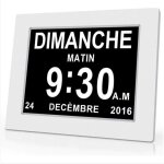 Horloge calendrier numrique one piece 7 pouces avec date et heure horloge alzheimer pour parents rappel ...