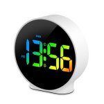 Horloge �lectronique num�rique r�veil lumineux double alimentation par piles horloge murale led multifonctionn ...