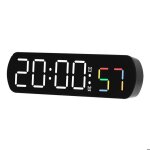 Horloge �lectroniqueled affichage temps pour �cole maisonr�veilnoir