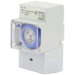 Horloge modulaire programmable - okz - 110 - 230v - minuterie m�canique - �tanche - programmable 24h ...