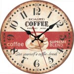 Horloge murale en bois 12 pouces horloge murale g�ante horloge r�tro design moderne horloge murale salon ...