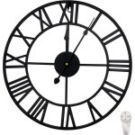 Horloge murale grande horloge murale 40cm silencieuse sans tic - tac horloges murales horloge mtal vintage ...