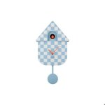 Horloge murale - karlsson - modern cuckoo checker - bleu