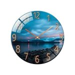Horloge murale - keeper - 30 cm - radio - pilot�e - silencieuse - verre tremp�