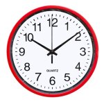 Horloge murale - moderne - 8 pouces - silencieuse - rouge - int�rieur yyv