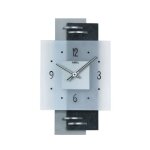 Horloge murale - ams - am w9245 - verre minéral satiné - style contemporain - rond Horloge murale - ams - am w9245 - verre minéral satiné - style contemporain - rond