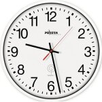 Horloge murale radio - pilot�e - plastique blanc - � 300 mm - chiffres - r�glage automatique