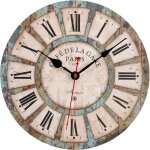 Horloge murale rétro vintage - horloge industrielle silencieuse à pendule murale moderne en bois pour ... Horloge murale rétro vintage - horloge industrielle silencieuse à pendule murale moderne en bois pour ...