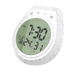Horloge murale de salle de bain tanche horloge de cuisine rveil horloge ventouse de temprature tanche ...