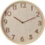 Horloge murale - segnale - ko - hz1601320 - 38 cm - bois clair - rond - contemporain
