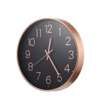 Horloge murale silencieuse de salon de 12 pouces horloge  quartz ronde