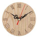 Horloge murale suspendue extrieure en bois classique dcoration affichage couloir jardin(12cm)