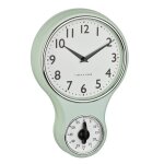 Horloge murale - tfa dostmann - 60. 3073. 20 - quartz - menthe - r�tro