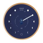 Horloges - nature & d�couvertes : horloge phases de la lune - bleu fonc�