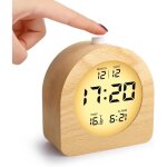 Horloge num�rique lcd avec affichage de la date temp�rature snooze r�tro - �clairage horloge digitale ...