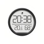 Horloge num�rique lcd avec thermohygrom�tre de temp�rature et dhumidit� design magn�tique � suspendre ...