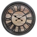 Pendule murale - atmosphera - relief - d50 cm - marron - design contemporain Pendule murale - atmosphera - relief - d50 cm - marron - design contemporain