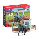 Horse box lisa et storm figurine cheval et accessoires schleich 42709 horse club ds 5 ans multicolore ...