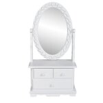 Hot * coiffeuse avec miroir - sweet - pivotant ovale mdf 308 kg 66068 Hot * coiffeuse avec miroir - sweet - pivotant ovale mdf 308 kg 66068