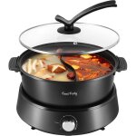 Hot pot electrique appareil fondue chinoise 4l 220v 1350w shabu shabu hotpot avec diviseur wok electrique[c468 ...