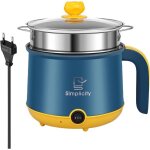 Hot pot �lectrique avec vapeur pot chaud �lectrique 18 l mini cuisini�re portative antiadh�sive cuisini�re ...