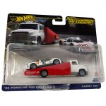 Hot wheels premium car culture team transport 66 porsche 906 carrera 6 carry on camion voiture de sport ...
