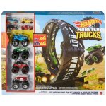 Hot wheels - monster trucks circuit dfi boucle pique avec 8 vhicules