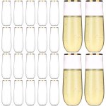 Hotder set de 24 verres en plastique de 250 ml idal pour le champagne