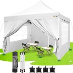 Hoteel tonnelle pliante 3x3 imperméable avec 4 parois latérales installation facile barnum pliant blanc ... Hoteel tonnelle pliante 3x3 imperméable avec 4 parois latérales installation facile barnum pliant blanc ...