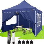 Hoteel tonnelle pliante 3x3 imperméable avec 4 parois latérales installation facile barnum pliant bleu ... Hoteel tonnelle pliante 3x3 imperméable avec 4 parois latérales installation facile barnum pliant bleu ...