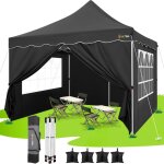 Hoteel tonnelle pliante 3x3 imperméable avec 4 parois latérales installation facile barnum pliant noir ... Hoteel tonnelle pliante 3x3 imperméable avec 4 parois latérales installation facile barnum pliant noir ...