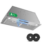 Hotte aspirante - 72cm encastrable hotte - 400 m³ / h - 3 vitesses & fonction booster a + + avec filtre ... Hotte aspirante - 72cm encastrable hotte - 400 m³ / h - 3 vitesses & fonction booster a + + avec filtre ...