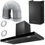 Hotte aspirante 90 cm noir berdsen bt - 218