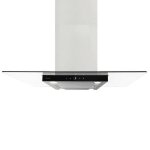 Hotte aspirante cuisine 90cm hotte lot acier inoxydable verre noir wifi