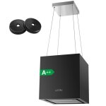 Hotte aspirante - hotte �lot centrale - 800 m � / h 40 cm - 3 vitesses - hotte suspendue - recyclage ...