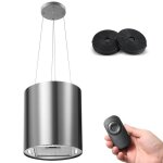 Hotte �lot centrale 700 m � / h - hotte aspirante 3 vitesses - hotte suspendue recyclage - acier inox ...