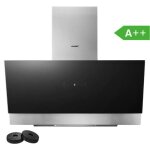 Hotte aspirante inclin�e 90cm 800m� / h comfee classe a + + 4 vitesses bldc evacuation & recyclage commandes ...