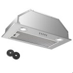 Hotte aspirante encastr�e - hotte de cuisine int�gr�e - 300m� / h - 52cm - evacuation ou recyclage - ...