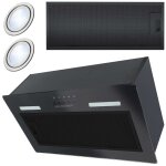 Hotte aspirante sous meuble 52cm noire bt - 236