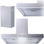Hotte cheminée - berdsen - be - 60a - t1 - inox - 60 cm - Éclairage led Hotte cheminée - berdsen - be - 60a - t1 - inox - 60 cm - Éclairage led