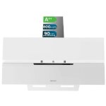 Hotte dcorative - bolero - flux dt 908010 - verre blanc - 90 cm - a + +