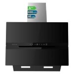 Hotte d�corative - cecotec - flux dt 608010 - verre noir - 60 cm - 800 m� / h