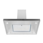 Hotte murale d�corative - de dietrich - dhd788xm - blanche - 4 vitesses - halog�ne 20w