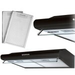 Hotte sous meuble - berdsen be - 10a - 60 cm - noir - led - filtre 5 couches Hotte sous meuble - berdsen be - 10a - 60 cm - noir - led - filtre 5 couches