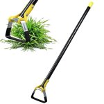 Houe de jardin 76 - 160cm jardin en acier inoxydable avec poigne rglable robuste dsherber ameublir ...