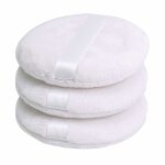 Houppettes � maquillage - ulisem - 3pcs - douce et moelleuse - lavable - 10 cm