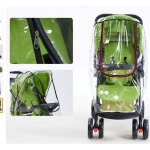Housse anti - pluie transparent pour poussette en pvc housse �tanche coupe - vent universelle de protection ...