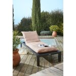 Housse de bain de soleil 70 x 190 cm polypropyl�ne na�a corail ? orange